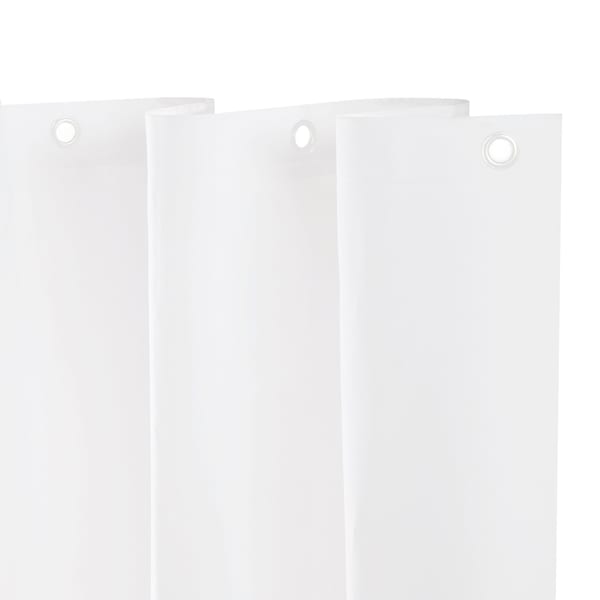 Kenney Mfg Lightweight PEVA Shower Curtain Liner, 70" W x 72" H, White - KN61430V1