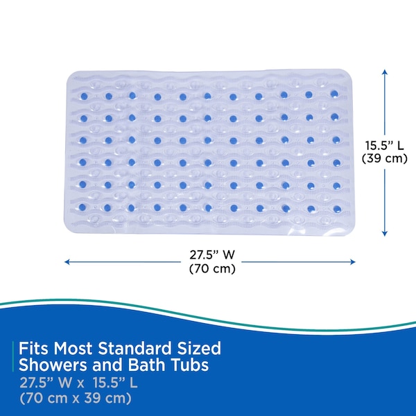 Kenney Mfg Lightweight PEVA Shower Curtain Liner, 70" W x 72" H, White - KN61430V1
