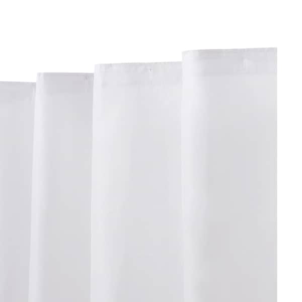 Kenney Mfg Fabric Shower Curtain Liner, 70" W x 72" H, White - KN61253