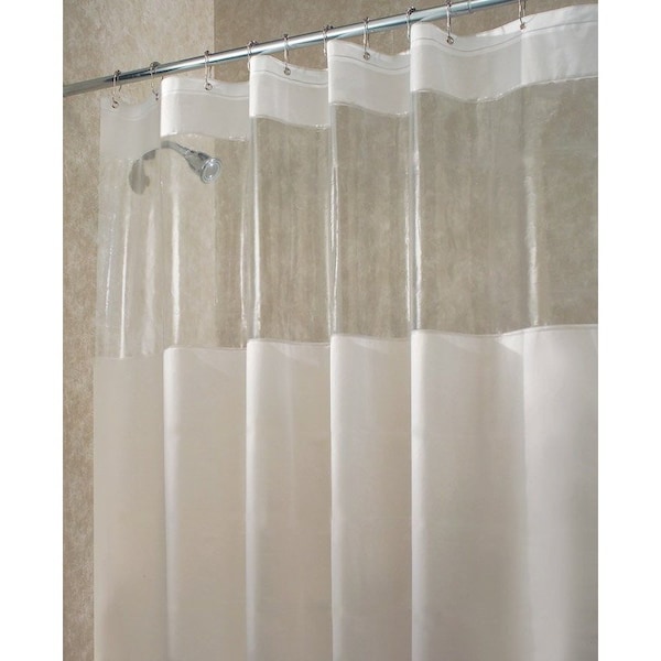 Interdesign iDesign 72 in. H X 72 in. W White Hitchcock Shower Curtain Liner EVA - 26680