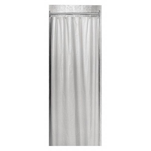 Bradley Shower Curtain, 36 X 72, Vinyl, White, 36" W, 72" L - 9537-367200