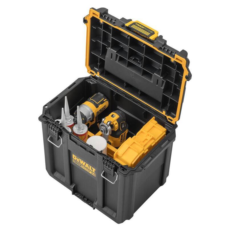 DEWALT 15.25 in. ToughSystem 2.0 Compact Deep Tool Box - DWST08035