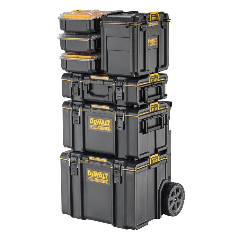 DEWALT 15.25 in. ToughSystem 2.0 Compact Deep Tool Box - DWST08035