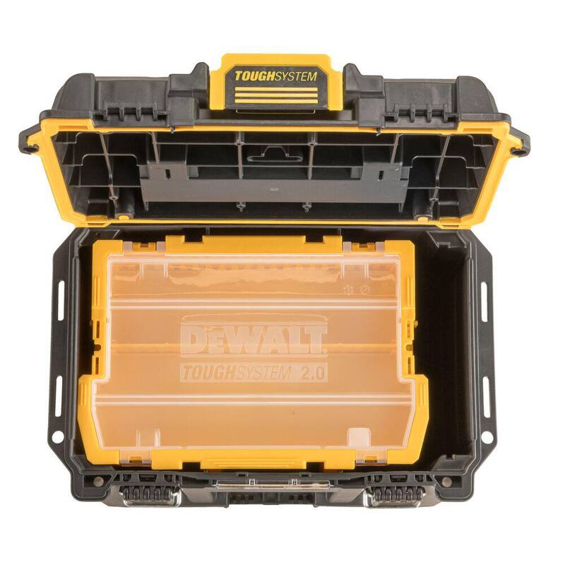 DEWALT 15.25 in. ToughSystem 2.0 Compact Deep Tool Box - DWST08035
