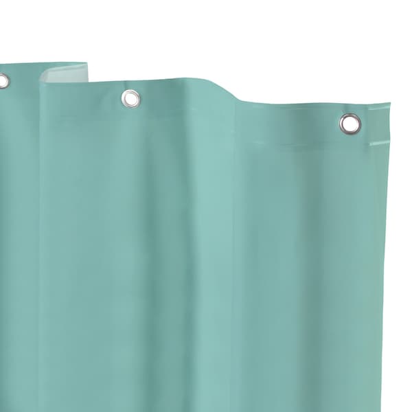 Kenney Mfg Medium Weight PEVA Shower Curtain Liner, 70in W x 72in H, Dusty Blue - KN61437