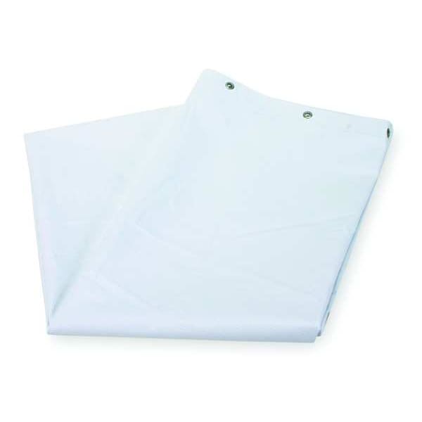 Zoro Select Shower Curtain, Vinyl, Clear, 36 in W, 72 in L - 4EEX5