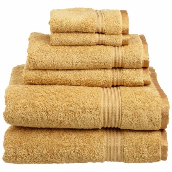 Superior Egyptian Cotton 6-Piece Towel Set  Gold - NS 6 PC SET GL