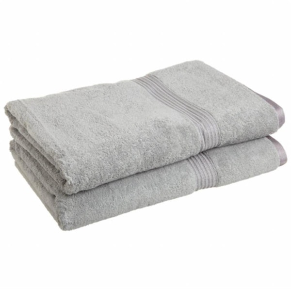Superior Superior Egyptian Cotton 2-Piece Bath Sheet Set  Silver - NS BSHEET SV