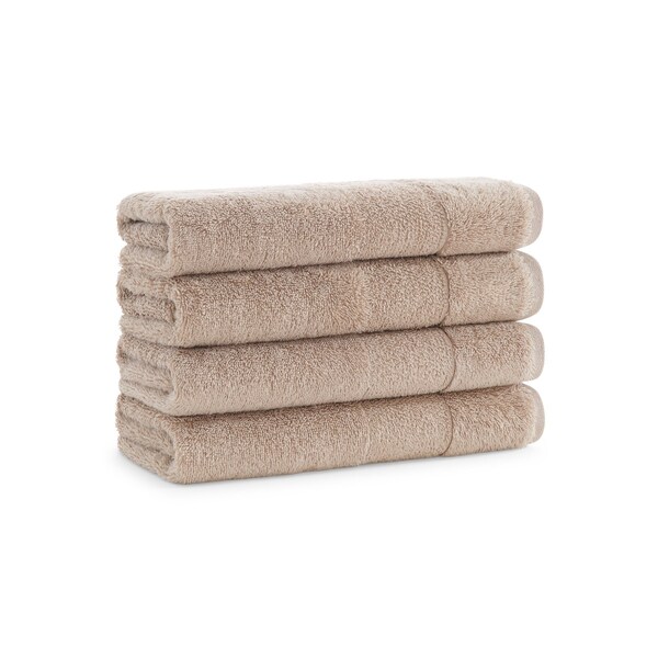 Monarch Brands Turkish Hand Towels, 18in x 32in, Solid , Hummus, 4PK - PNP-HT-TS-1832-5-4-HMS