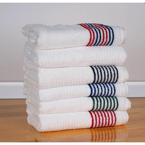 Kd Bufe Special Gym Bath Towel, Blue Stripes , 6PK - KD2644435
