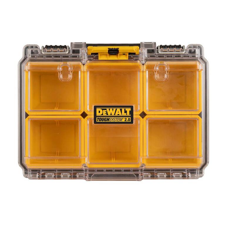 DEWALT TOUGHSYSTEM 2.0 6-Compartment Small Parts Organizer - DWST08020
