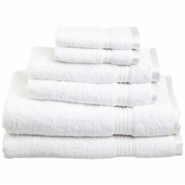 Superior Superior Egyptian Cotton 6-Piece Towel Set  White - NS 6 PC SET WH