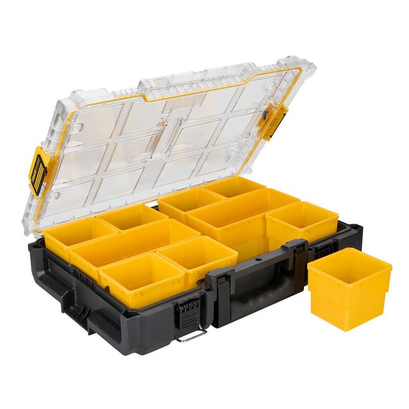 DEWALT TOUGHSYSTEM 2.0 10-Compartment Deep Small Parts Organizer - DWST08040