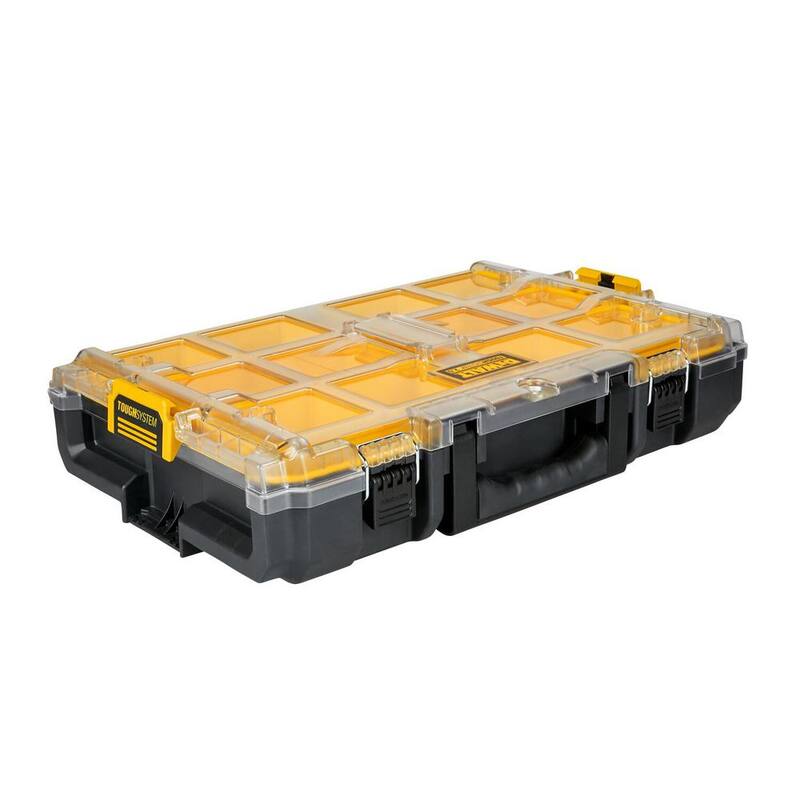 DEWALT TOUGHSYSTEM 2.0 10-Compartment Deep Small Parts Organizer - DWST08040