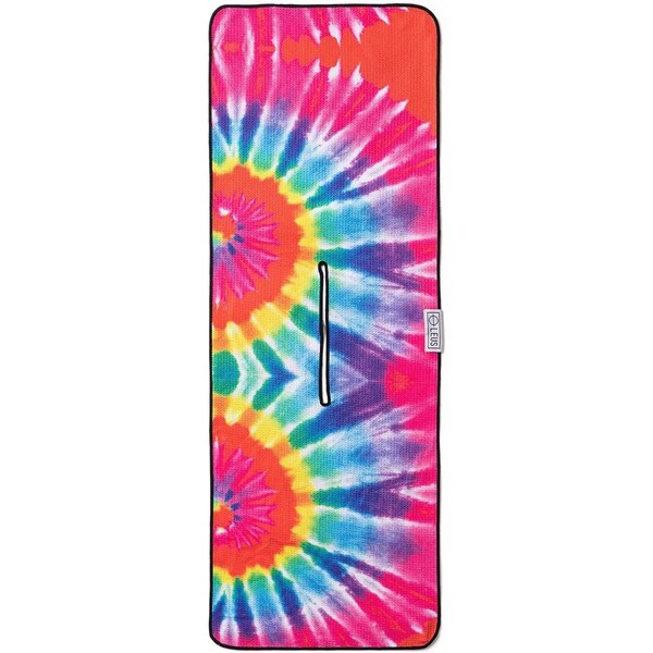 Leus 39 x 14 in. Tie Dye Rainbow The Eco Towel - 666760