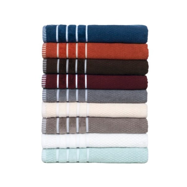 Hastings Home 6-piece 100 Percent Cotton Towel Set with 2 Bath Towels, 2 Hand Towels and 2 Washcloths (Seafoam) - 260627MMP