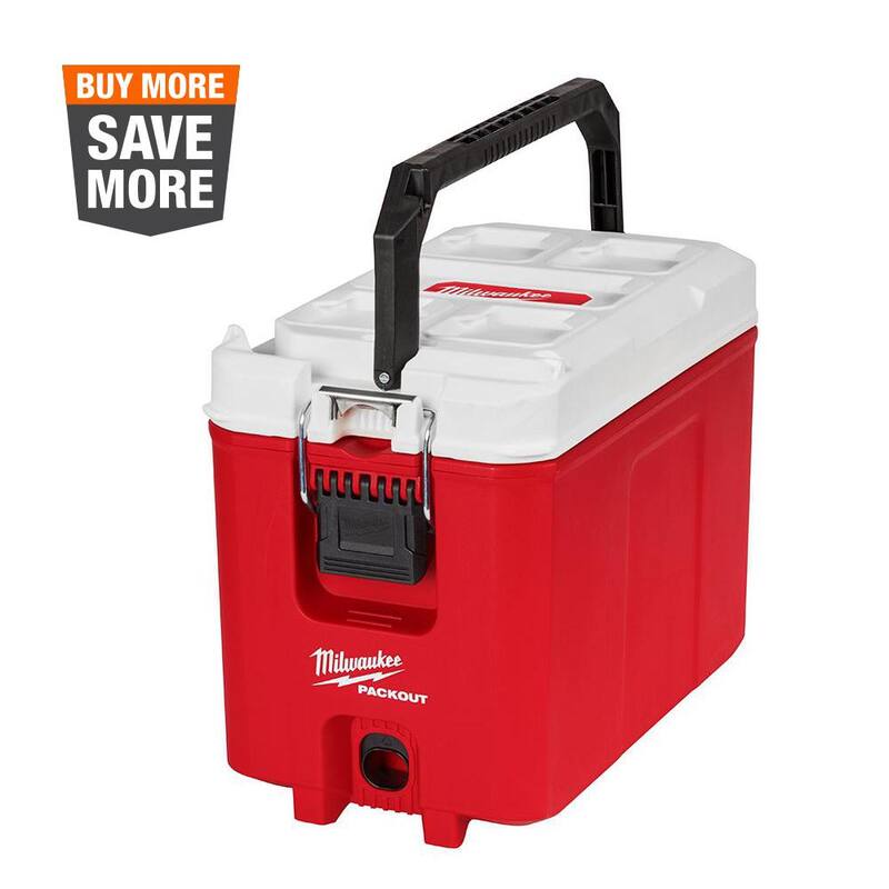 Milwaukee PACKOUT 10 in. Red 16 qt. Compact Cooler - 48-22-8460