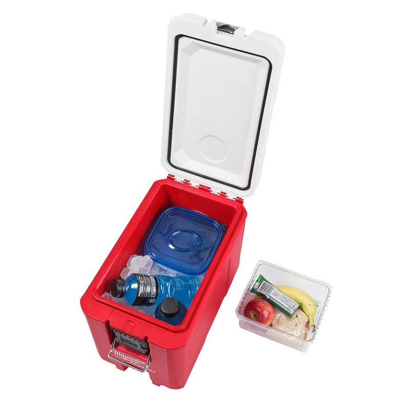 Milwaukee PACKOUT 10 in. Red 16 qt. Compact Cooler - 48-22-8460