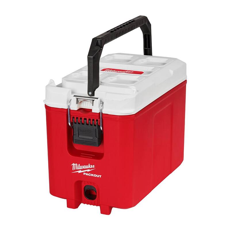 Milwaukee PACKOUT 10 in. Red 16 qt. Compact Cooler - 48-22-8460