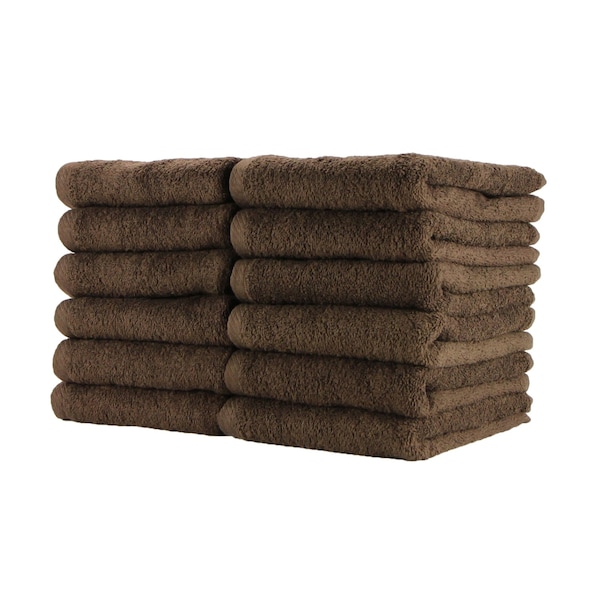 Monarch Salon Towels Jr Brown , 12PK - BBJ-1627-2.5BRN