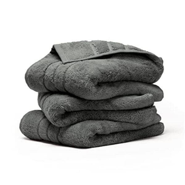 Cariloha 16 x 30 in. Bamboo Hand Towel Set for Unisex, Onyx, 3 Piece - I0117048