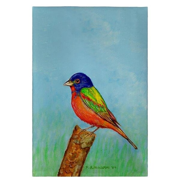 Betsy Drake Betsy Drake GT920 20 x 20 in. Painted Bunting Guest Towel - GT920