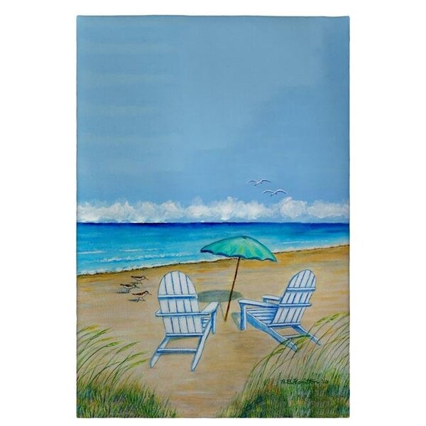 Betsy Drake Betsy Drake GT997 20 x 20 in. Adirondack Chairs Guest Towel - GT997