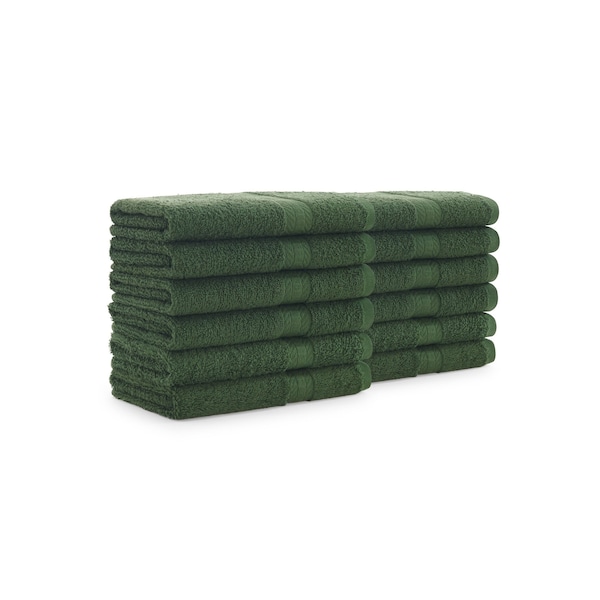 Monarch Brands True Color Hand Towels 0, Hunter Green, 120PK - HAND-HGREEN-CS