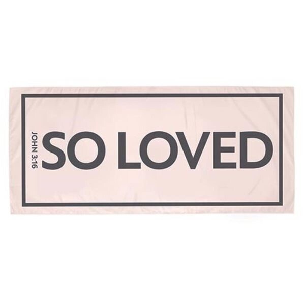 Fixturesfirst 35 x 78 in. So Loved Quick Dry Beach Towel - FI3316563