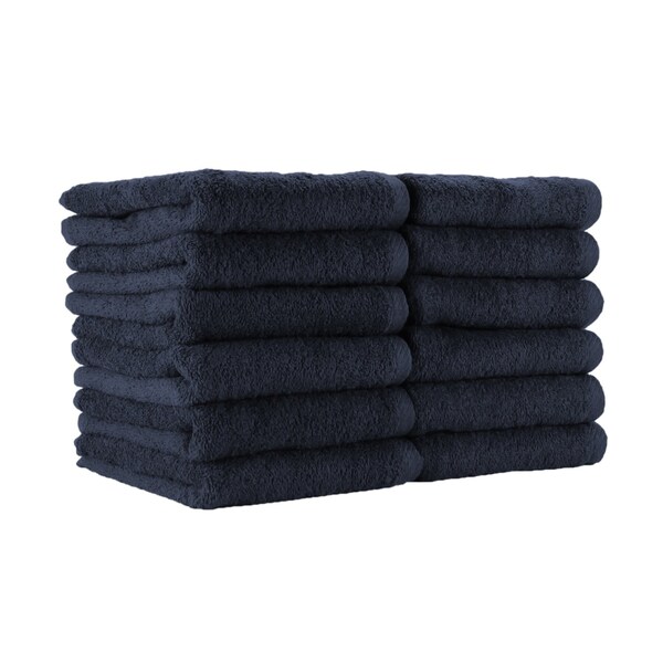 Monarch Brands Salon Towels Jr , Navy, 12PK - P-BBJ-1627-2.5NVY