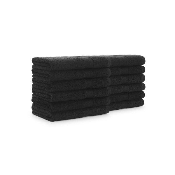 Monarch Brands True Color Hand Towels 0, Black, 120PK - HAND-BLACK-CS