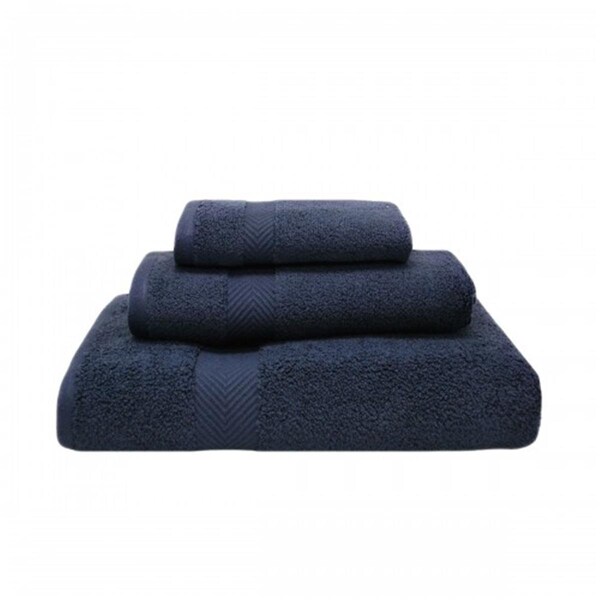 Superior Zero Twist Cotton Towel Set - Midnight- 3 Pieces - ZT 3 PC SET MD