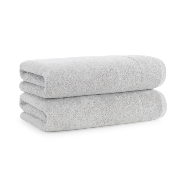 Monarch Brands Turkish Bath Towels, 30in x 60in, Solid , Gray, 2PK - PNP-BT-TS-3060-18-GRY