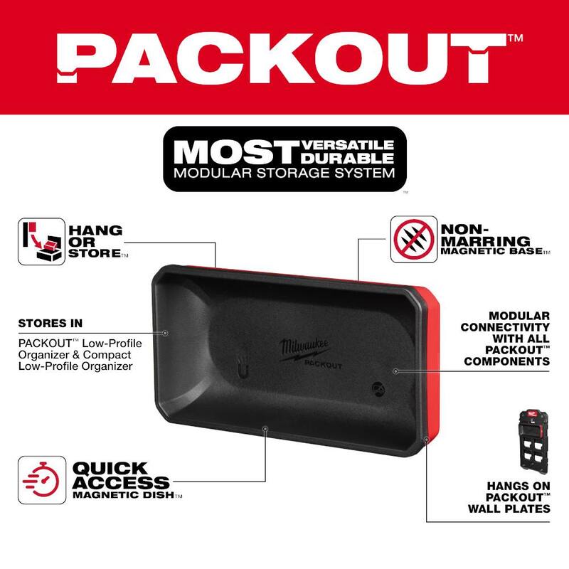 Milwaukee PACKOUT Large Magnetic Bin Tool Holder - 48-22-8071