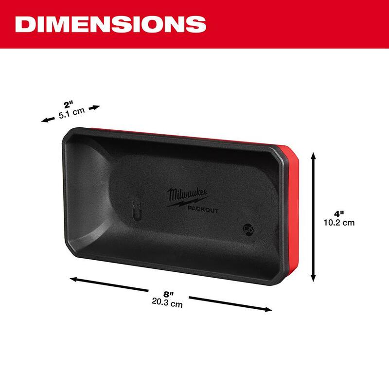 Milwaukee PACKOUT Large Magnetic Bin Tool Holder - 48-22-8071