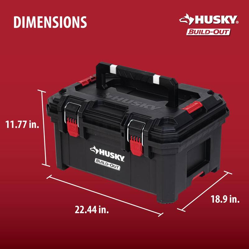 Husky Build-Out 22 in. Modular Tool Storage Large Tool Box - 22843