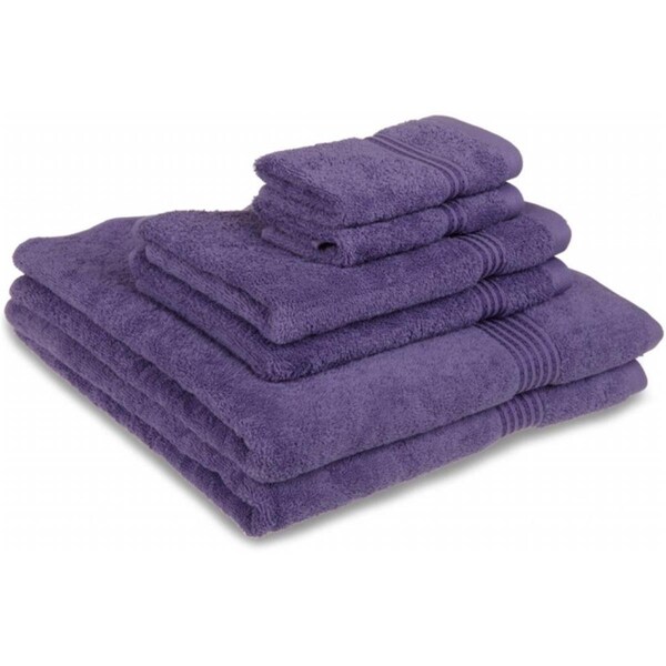 Superior Egyptian Cotton 6-Piece Towel Set  Royal Purple - NS 6 PC SET RP