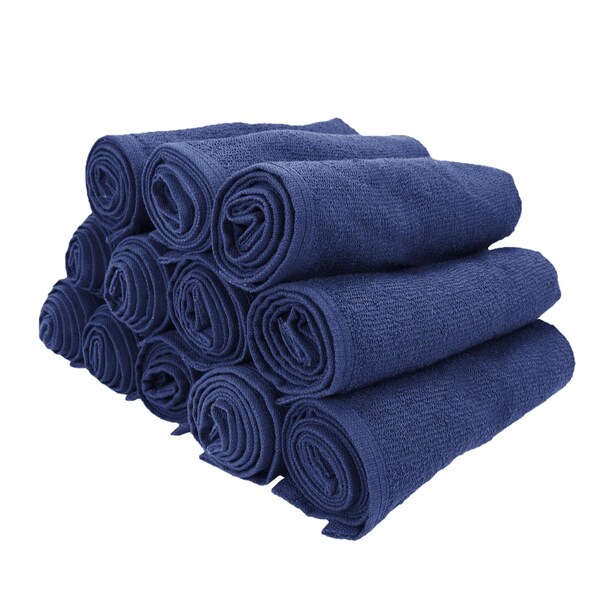 Monarch Brands Salon Towels, 16in x 28in , Navy, 144PK - BB-1628-3NVY-CS