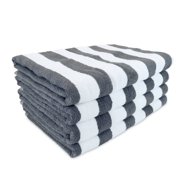Monarch Brands Cali Cabana Towels , Gray, 32PK - CALICABANA-GRY-CS