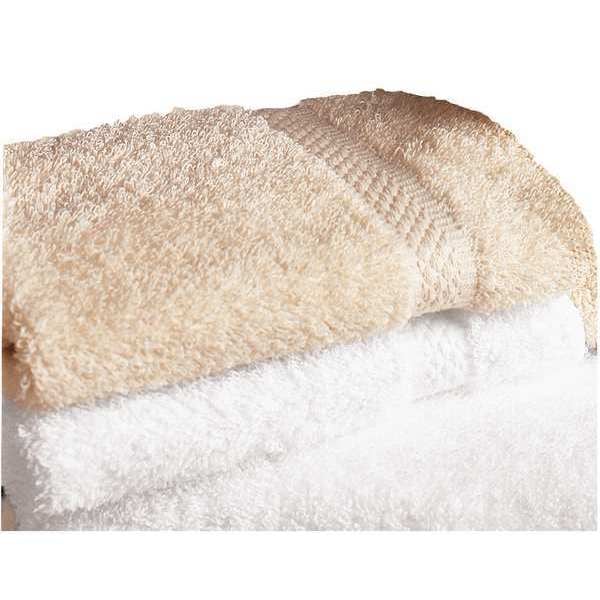 Martex Wash Towel, Cotton, Ecru, 1-3/4 lb., PK12 - 7132409