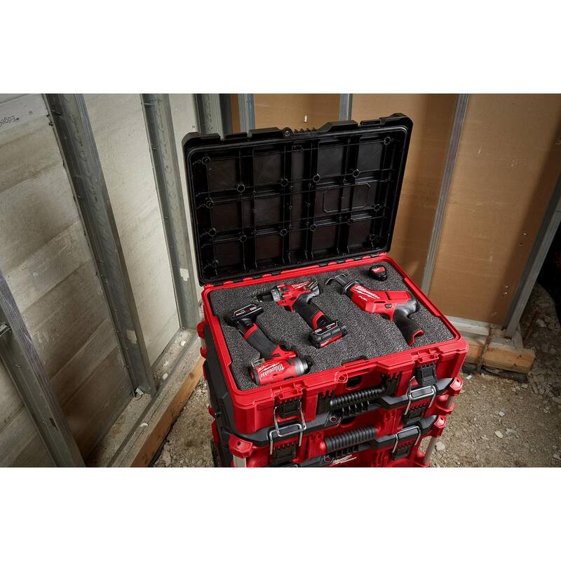 Milwaukee PACKOUT 16 in. Portable Modular Tool-Box Case with Customizable Insert - 48-22-8450