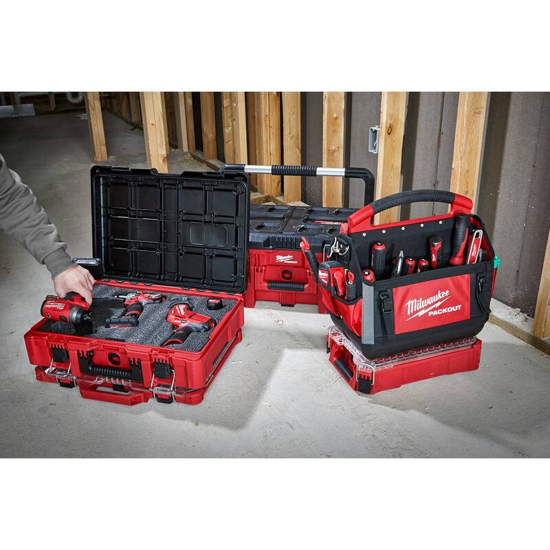 Milwaukee PACKOUT 16 in. Portable Modular Tool-Box Case with Customizable Insert - 48-22-8450