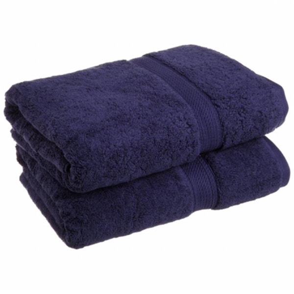 Superior 900GSM Egyptian Cotton 2-Piece Bath Towel Set  Navy Blue - 900GSM BATH NB