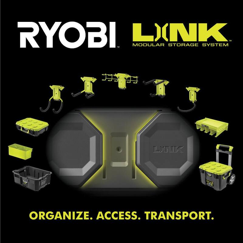 RYOBI LINK Compact 6-Compartment Modular Small Parts Organizer Tool Box - STM304