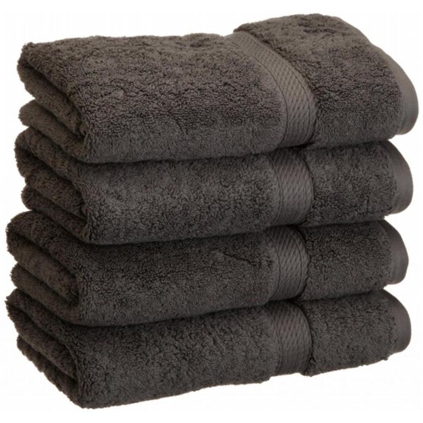 Superior 900GSM Egyptian Cotton 4-Piece Hand Towel Set Charcoal - 900GSM HAND CL