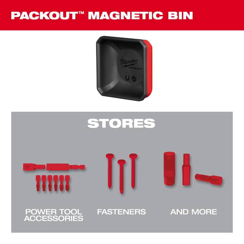 Milwaukee PACKOUT Magnetic Bin Tool Holder - 48-22-8070