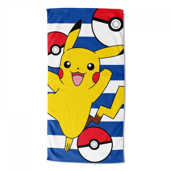 Kd Mobiliario 30 x 60 in.  Beach Pikachu Beach Towel - KD3068463
