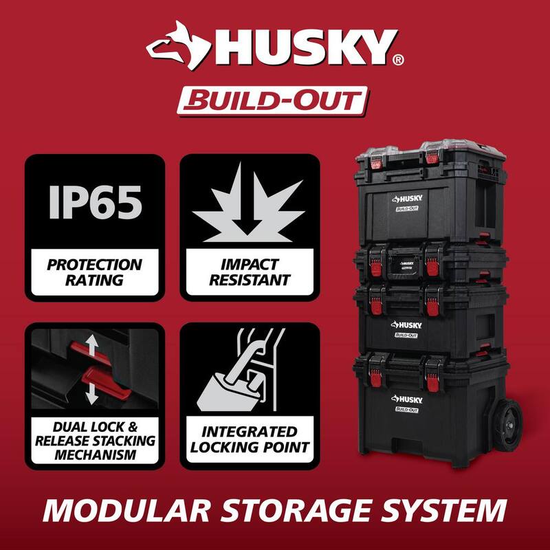 Husky Build-Out 22 in. Modular Tool Storage Deep Organizer - 22845