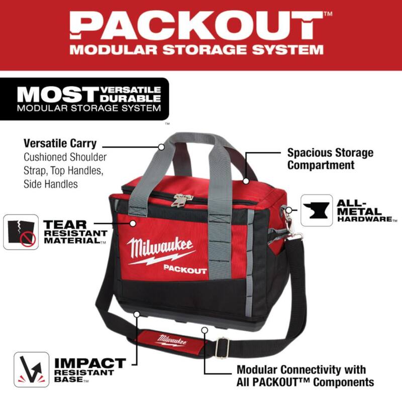 Milwaukee 15 in. PACKOUT Tool Bag/Tote - 48-22-8321