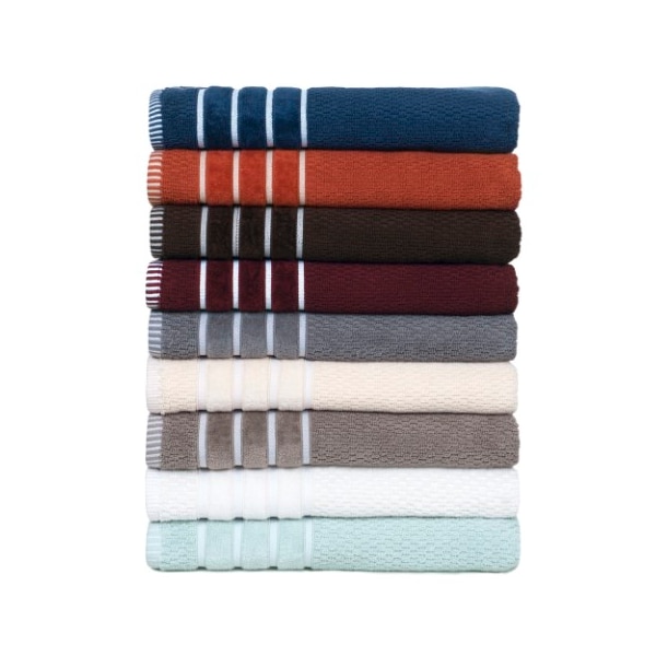 Hastings Home 6-piece 100-percent Cotton Towel Set with 2 Bath Towels, 2 Hand Towels and 2 Washcloths (Navy) - 687553DWF